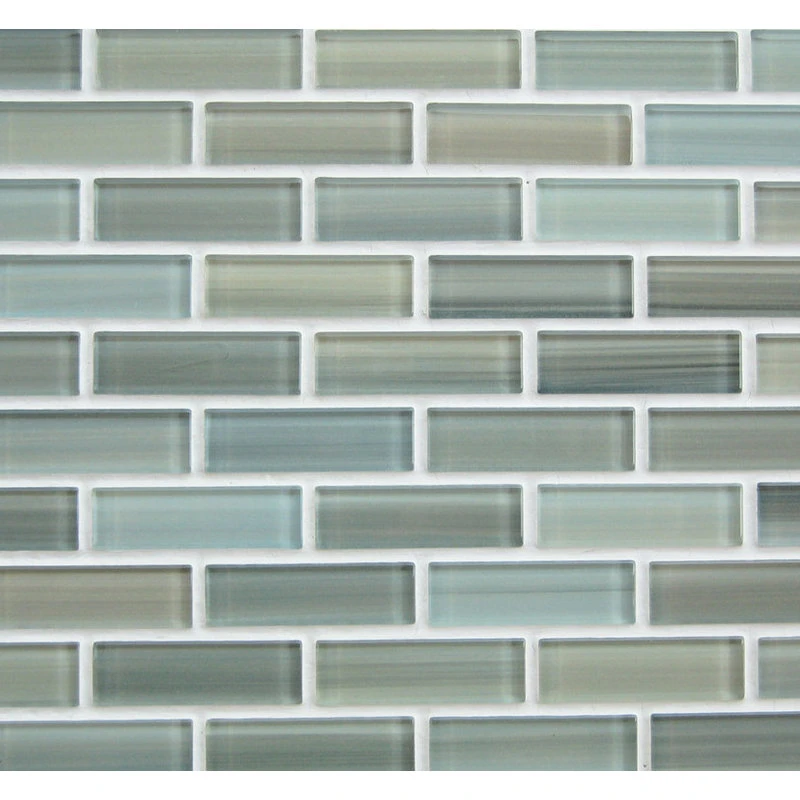 Rocky Point Tile Co Reflections Hand Painted Glass Mosaic Subway Tile, 12"x12" - Image 3
