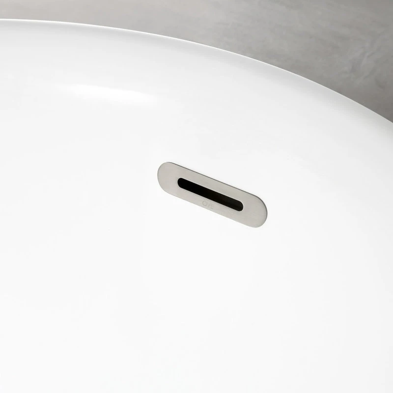 OVE Decors Isaac 58" Seamless White Acrylic Freestanding Slipper Bathtub - Image 10