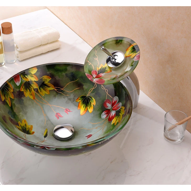 ANZZI Impasto Series Vessel Sink In Hand Painted Mural - Image 2