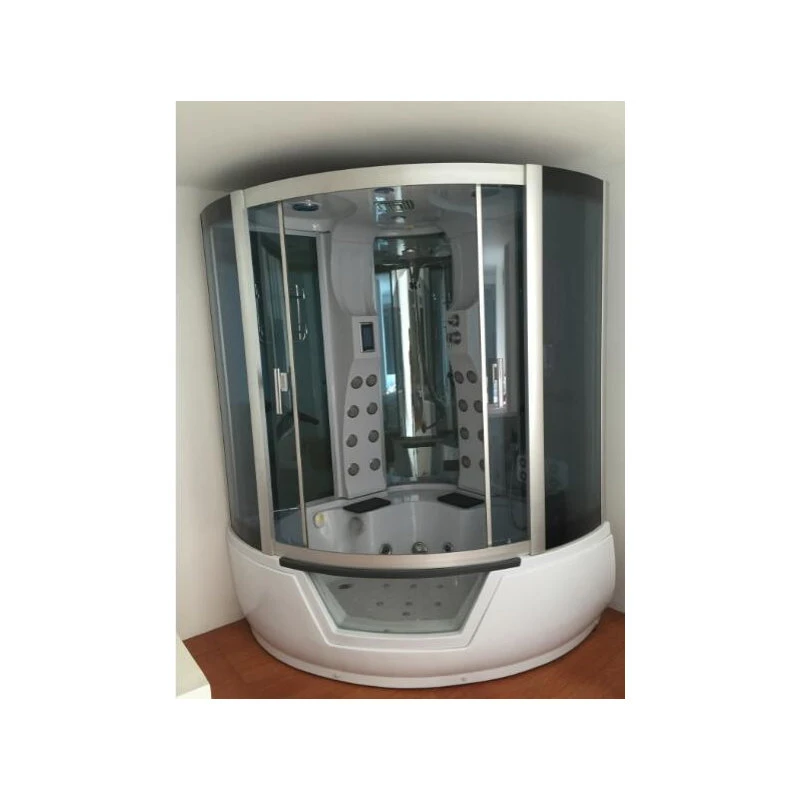 Simbashoppingusa Whirlpool Corner Bathtub Shower 59.05" X 59.05" With Heater - Montecarlo - Image 5