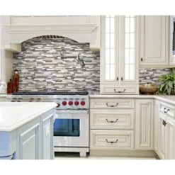 Anatolia Bliss Bliss Cappuccino Stone And Glass Linear Mosaic Tile, 12"x12" Sheet -The Tile Mural Store ca61f99307bdbbaa 4622 w800 h800 b0 p0