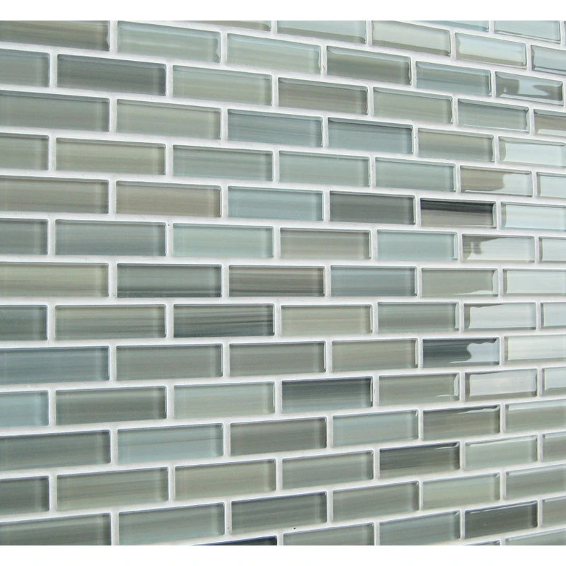 Rocky Point Tile Co Reflections Hand Painted Glass Mosaic Subway Tile, 12"x12" - Image 2