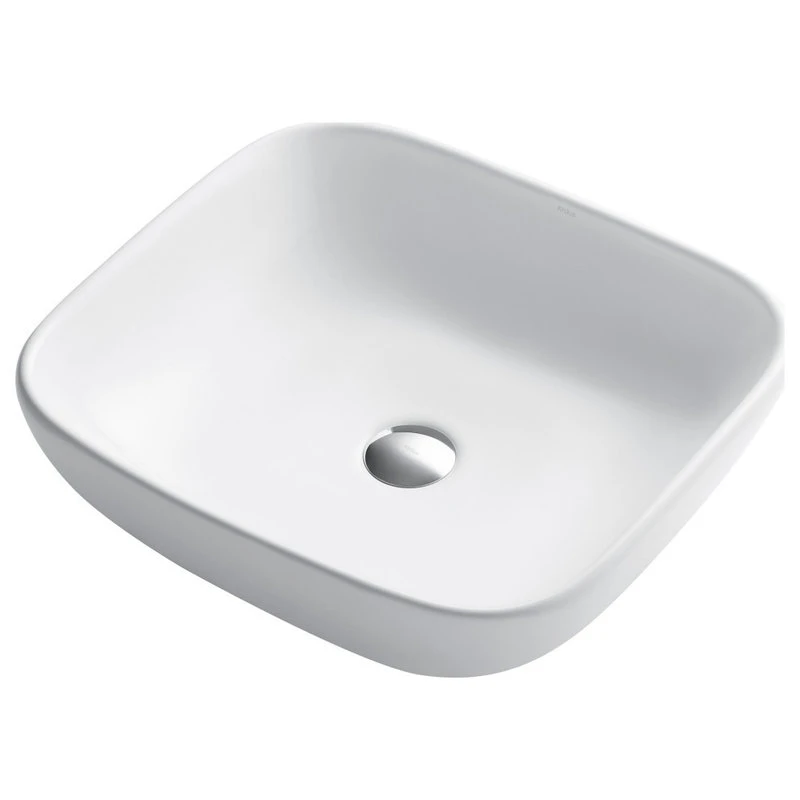 Kraus USA, Inc. Elavo Ceramic Square Vessel White Sink - Image 10