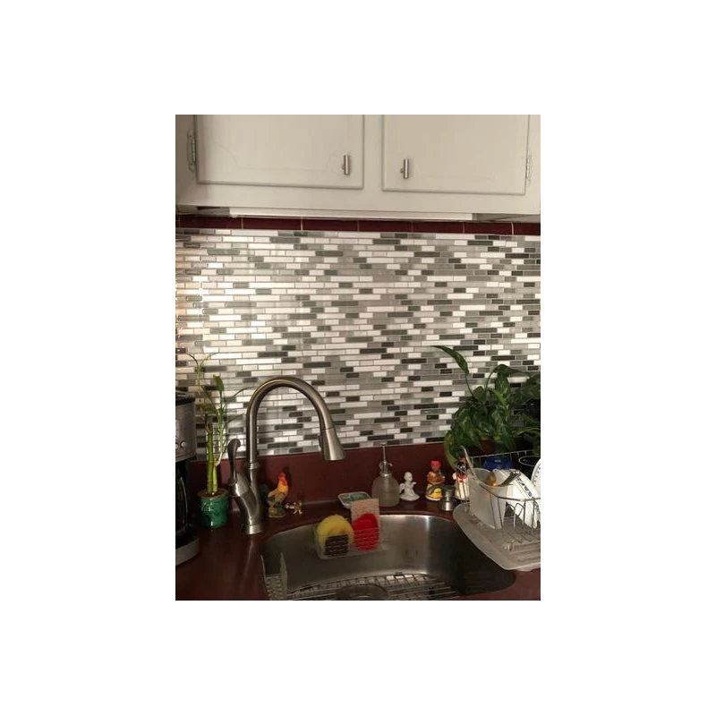 Art3d LLC 12"x12" Peel And Stick Kitchen Backsplash Wall Tiles, Set Of 10 - Image 5