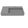 Castello USA Juniper Bathroom Vanity Top, Gray, 36", Right Basin, Standard