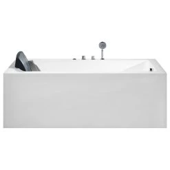 Atlas International, Inc. ARIEL Platinum 70" Right Drain Rectangular Alcove Whirlpool Bathtub