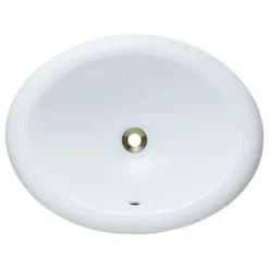 MR Direct Sinks And Faucets O1917 Overmount Porcelain Sink, White, No Additional Accessories