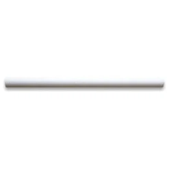 Stone Center Online White Thassos Marble Pencil Liner Trim Molding 3/4x12 Honed, 1 Piece