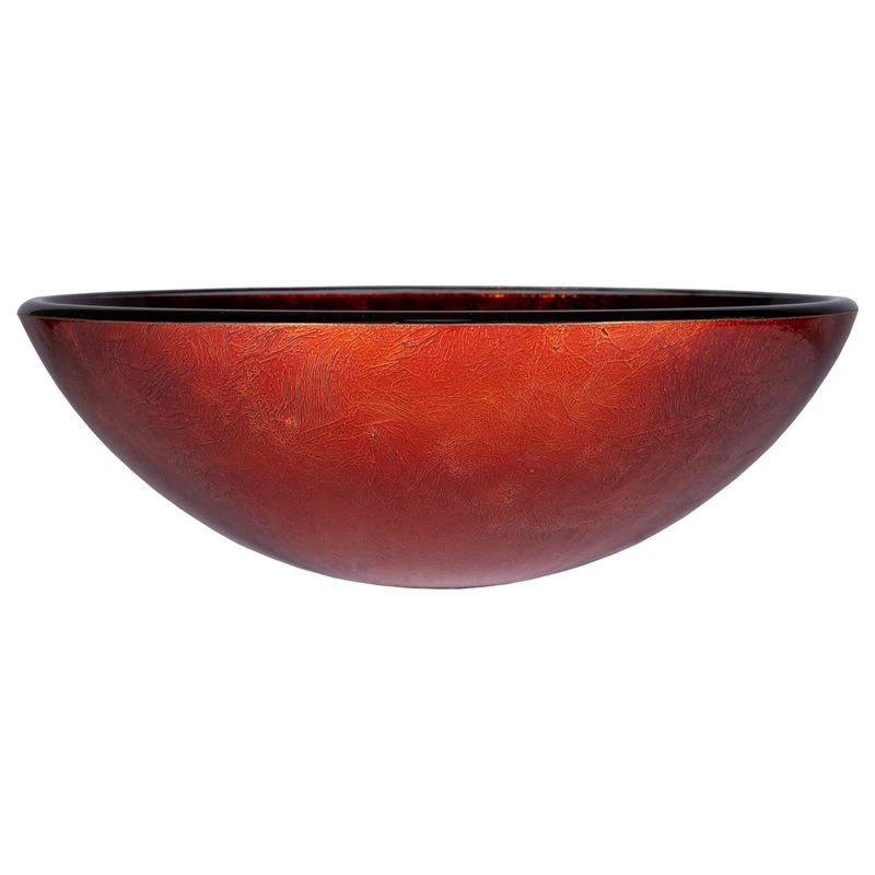 Eden Bath - Vessel Sinks Red Copper Reflections Glass Vessel Sink - Image 4