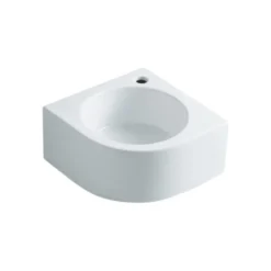 Kingston Brass White Manhattan White China Vessel Bathroom Sink With Faucet Hole EV1094