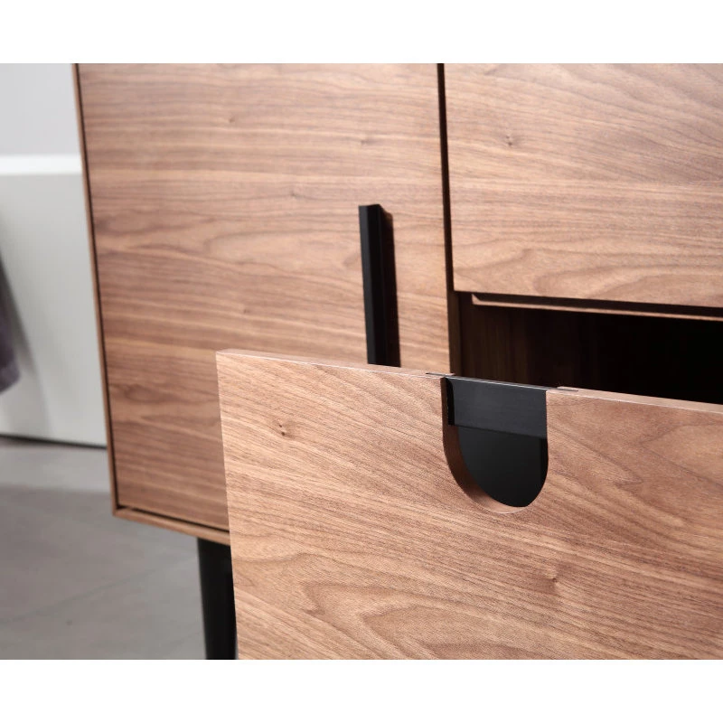 MOD Newton Bath Vanity, Walnut, 60", Double Sink, Freestanding - Image 8