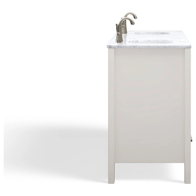 MOD Ellary Bath Vanity, White, 60", Double, With Mirror, Freestanding - Image 11
