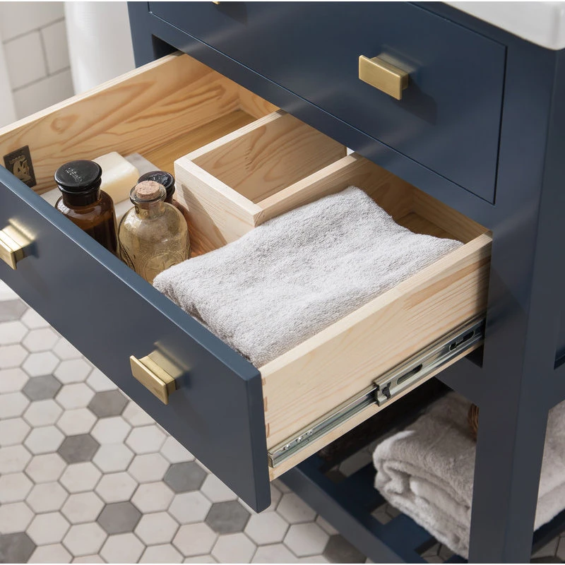 Water Creation 24" Single Vanity With Drawer, Monarch Blue - Image 7