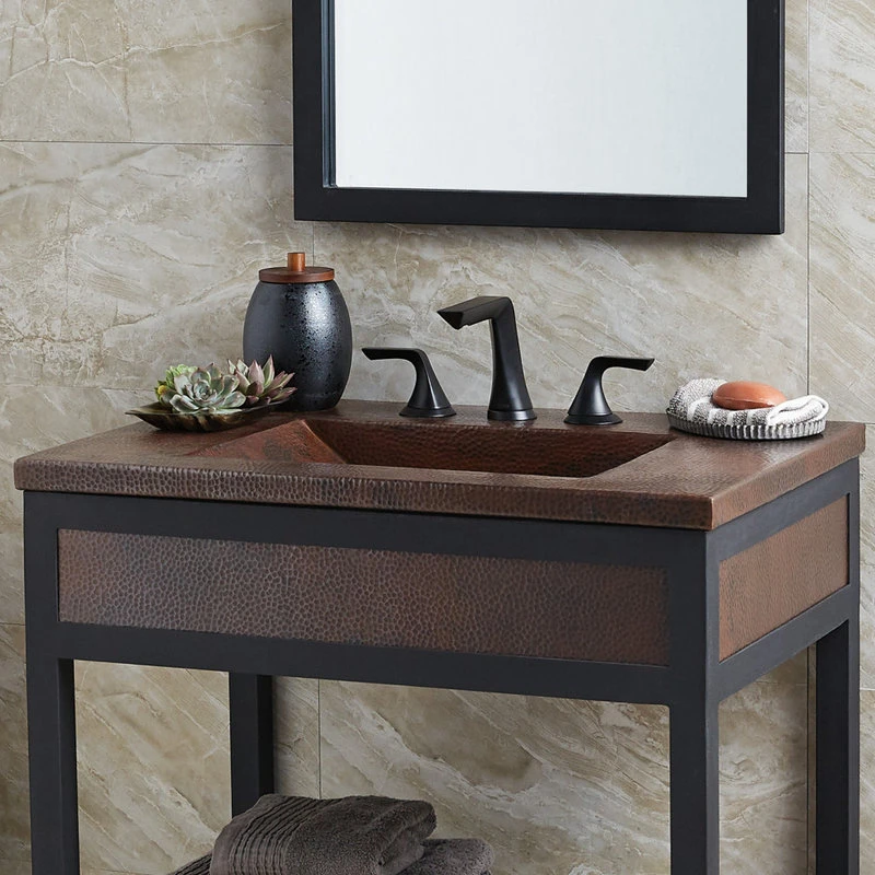 Native Trails Cozumel Vanity Top, Antique Copper, 30" - Image 3