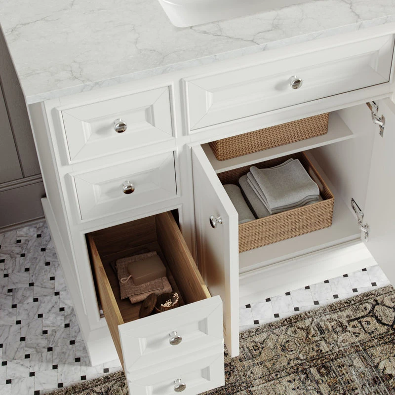 MOD Meadowood Bath Vanity, White, 43", Single Sink, Freestanding - Image 5