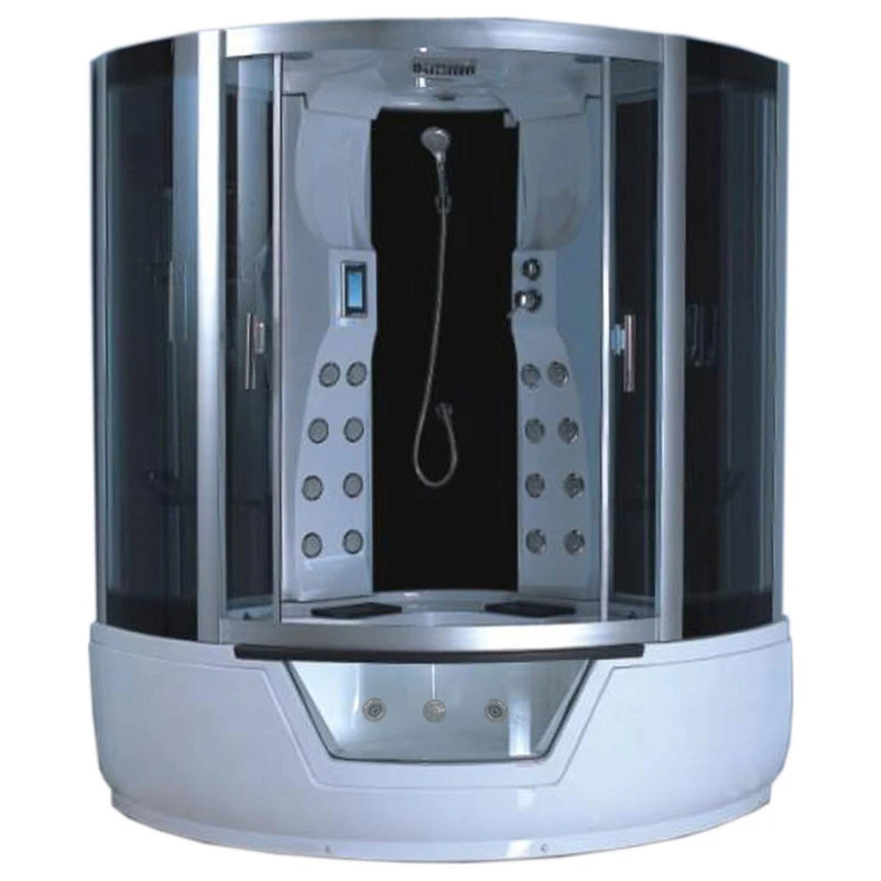 Simbashoppingusa Whirlpool Corner Bathtub Shower 59.05" X 59.05" With Heater - Montecarlo