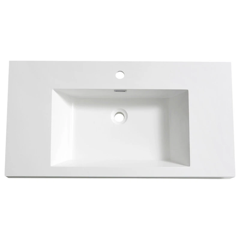 Fresca Valencia Integrated Sink/Countertop, White, 40" - Image 3