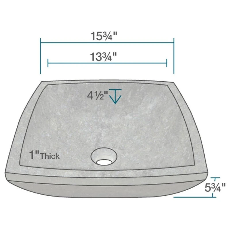 MR Direct Sinks And Faucets Butterfly Blue Granite Sink, Sink Only, No Additional Accessories - Image 3