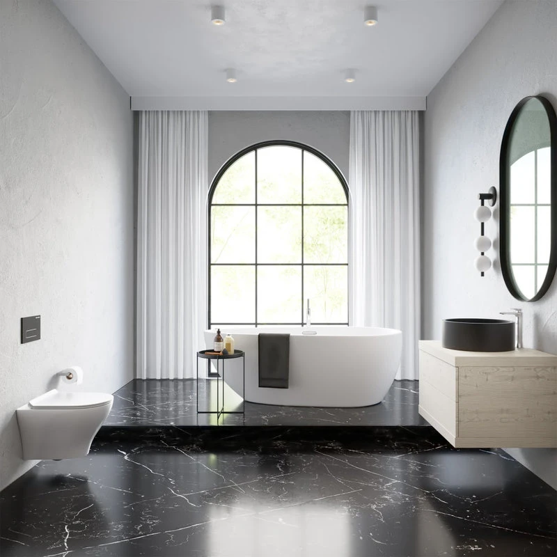 Swiss Madison Monaco Round Vessel Sink, Matte Black - Image 7