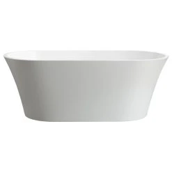 Vanity Art LLC Vanity Art Freestanding Acrylic Bathtub, White, 63" X 29.5"