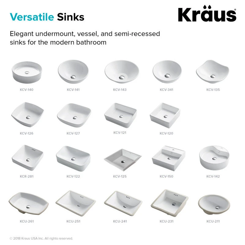 Kraus USA, Inc. Elavo Ceramic Square Vessel White Sink - Image 8