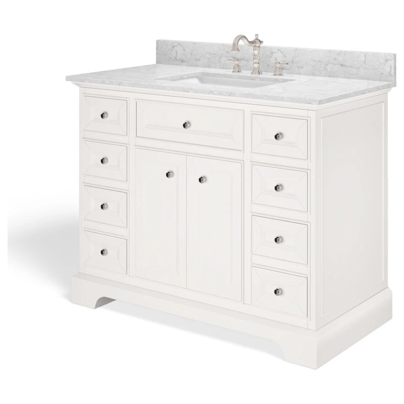 MOD Meadowood Bath Vanity, White, 43", Single Sink, Freestanding - Image 10