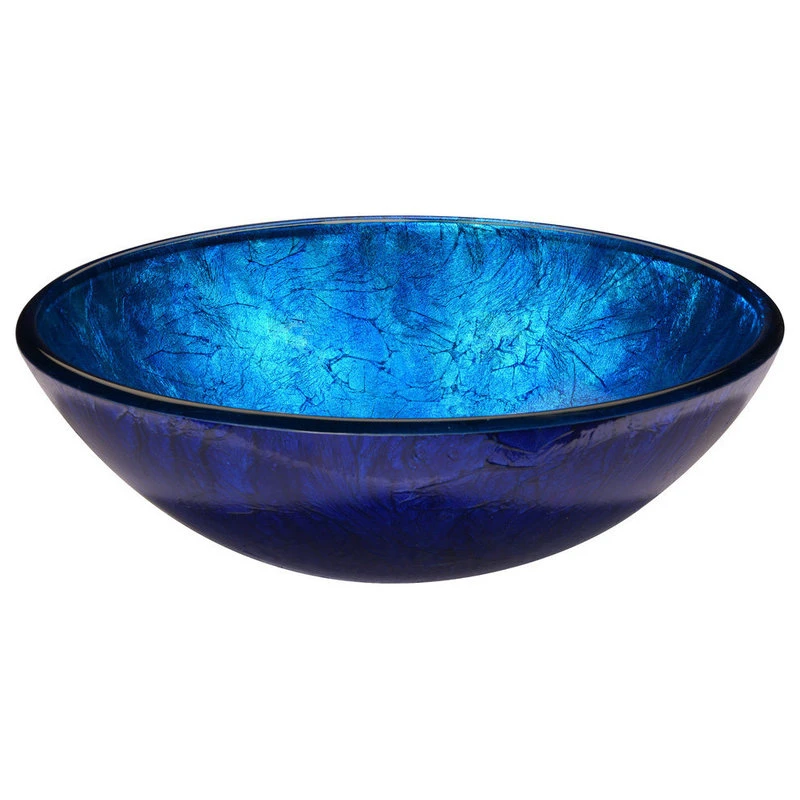 Anzzi Arc Series Vessel Sink, Frosted Blue - Image 3