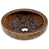 ANZZI Regalia Series Vessel Sink In Speckled Umber