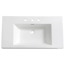 Fresca Vista 36" Integrated Sink/Countertop, White