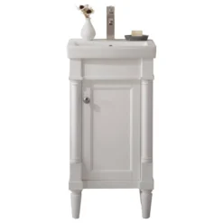 Legion Furniture Evarly Single-Sink Vanity, White, 18"