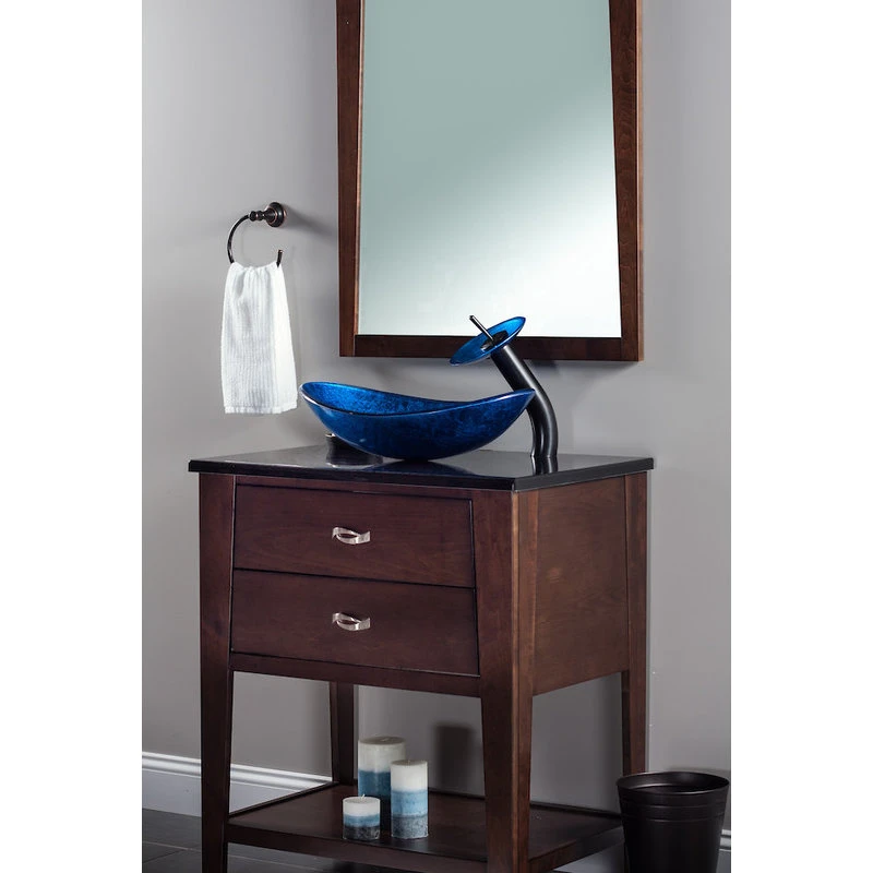 Novatto Azzurro Glass Vessel Sink - Image 5