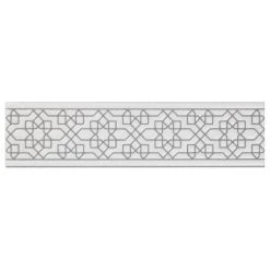 Merola Tile Sevillano Listello 2" X 7-7/8" Ceramic Wall Trim Tile, White