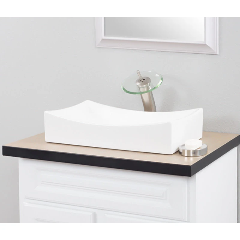 Novatto Modern White Porcelain Vessel Sink - Image 5
