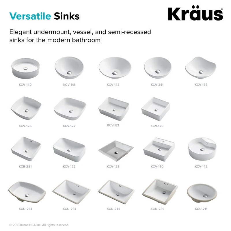 Kraus USA, Inc. Kraus KCV-121-SO 18-3/4" Ceramic Vessel Bathroom Sink Only - White Ceramic - Image 5