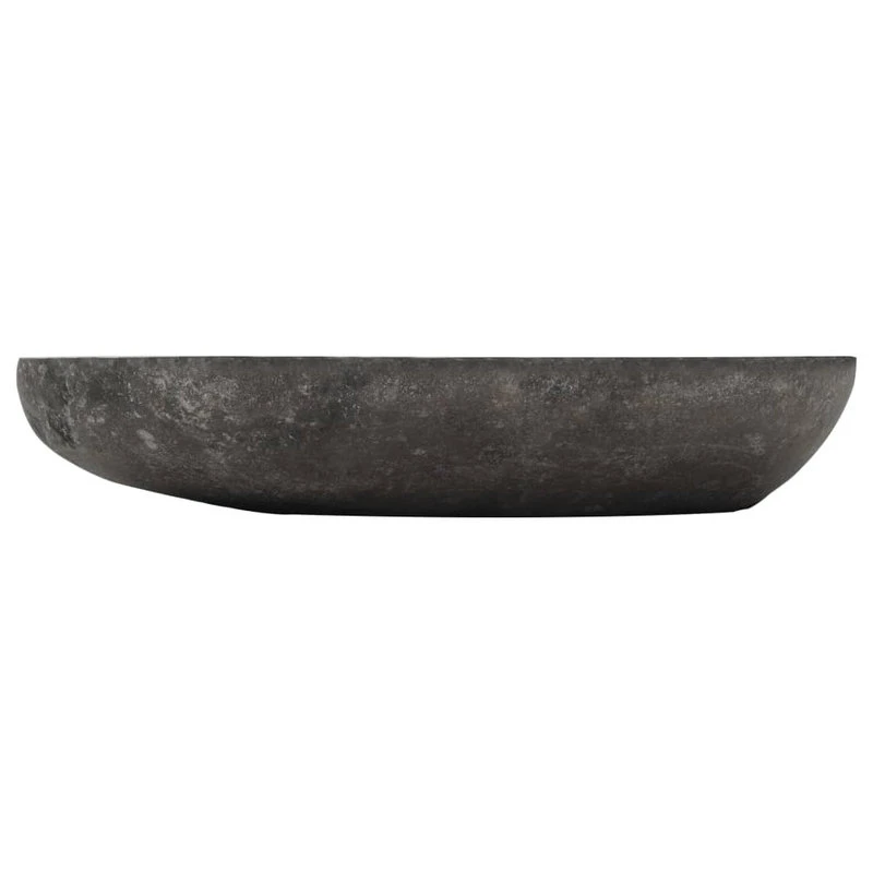 Vida XL International B.V. VidaXL Wash Basin River Stone Oval 23.6"-27.6" - Image 5