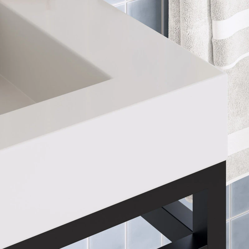 MOD The Nova Bathroom Vanity, Black, 30", Single Sink, Freestanding - Image 6