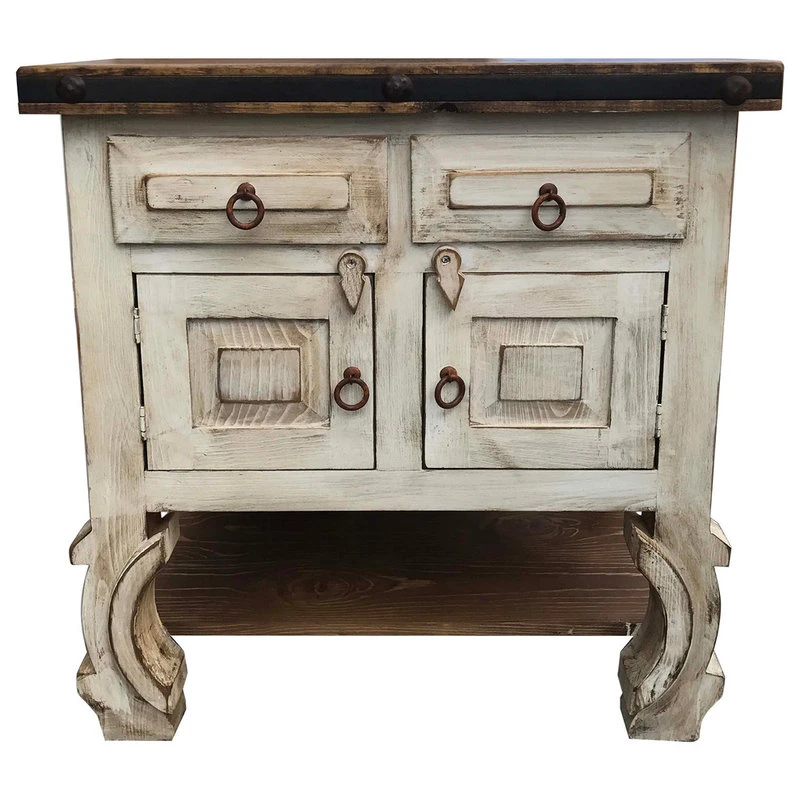 RanchoCollection San Pascual 30" Rustic Vanity, Vintage White