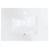 Altair Salerno 31" Engineered Stone Vanity Top In Aosta White With White Sink