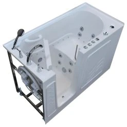 HomeMart Products 30 X 60 Whirlpool & Air Jetted Walk-In Bathtub, Left Drain Configuration
