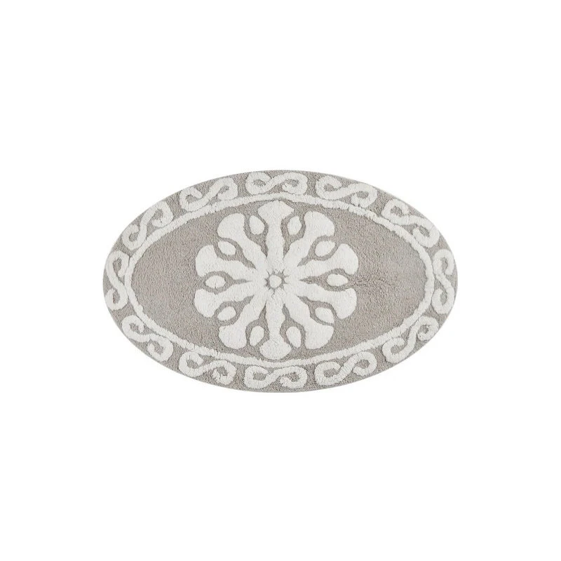 Olliix Madison Park Global Inspired Casablanca Cotton Bath Rug With Taupe MP72-7637