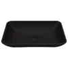 VIGO Black Hadyn MatteShell Vessel Bathroom Sink