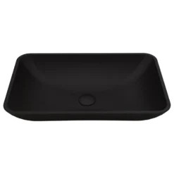 VIGO Black Hadyn MatteShell Vessel Bathroom Sink