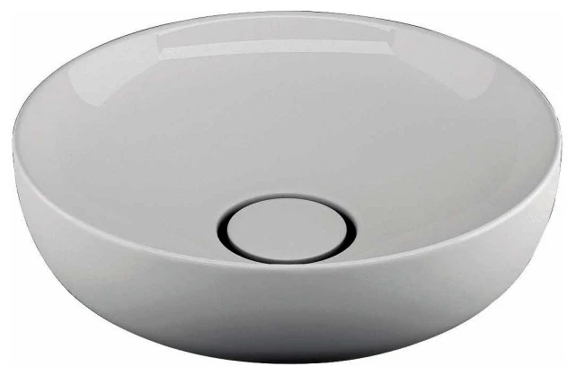 WS Bath Collections Vision 6342 Vision 16-1/2" Vessel Bathroom - Ceramic White