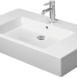 Duravit Vero Bathroom Sink 85cm 03298500001 White WonderGliss