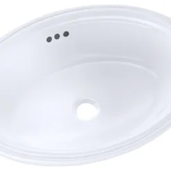 Toto Dartmouth 17-1/4"x12-7/8" Oval Undermount Bathroom Sink Colonial White