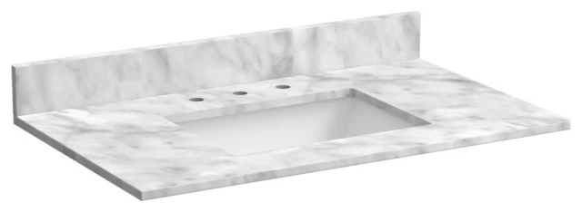 FGI-industries Foremost ST37228 Granite Vanity Top 37" - Carrara White