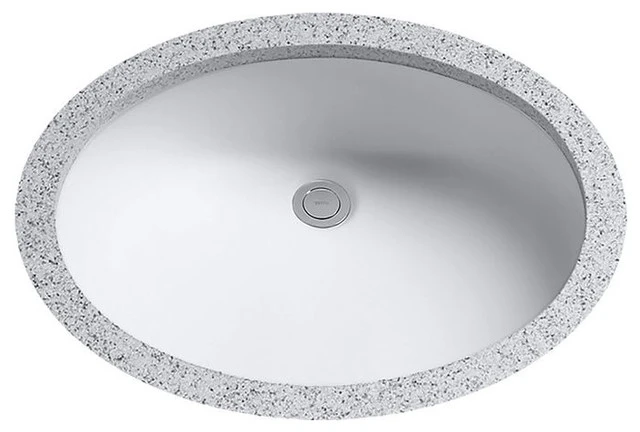 Toto LT597G Colonial White Dantesca Undercounter Lavatory With Sanagloss ADA