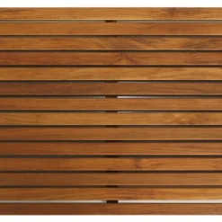 Cortesi Home Zen Shower Mat, Solid Teak Wood