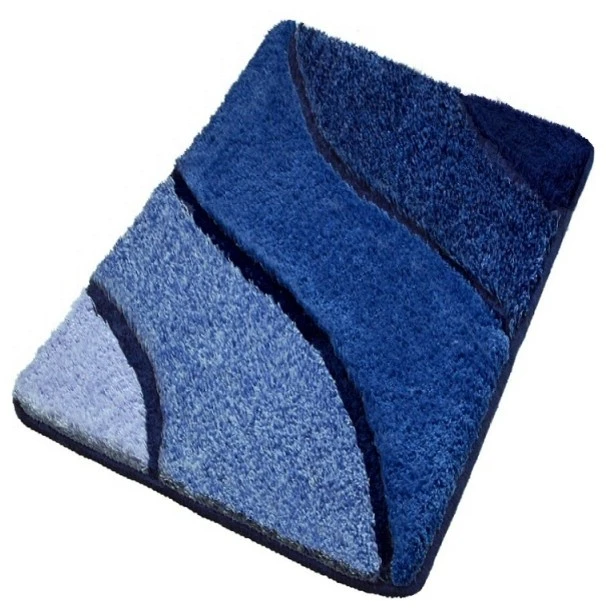 Null Luxury Bathroom Rugs, Blue Bath Rugs, Small