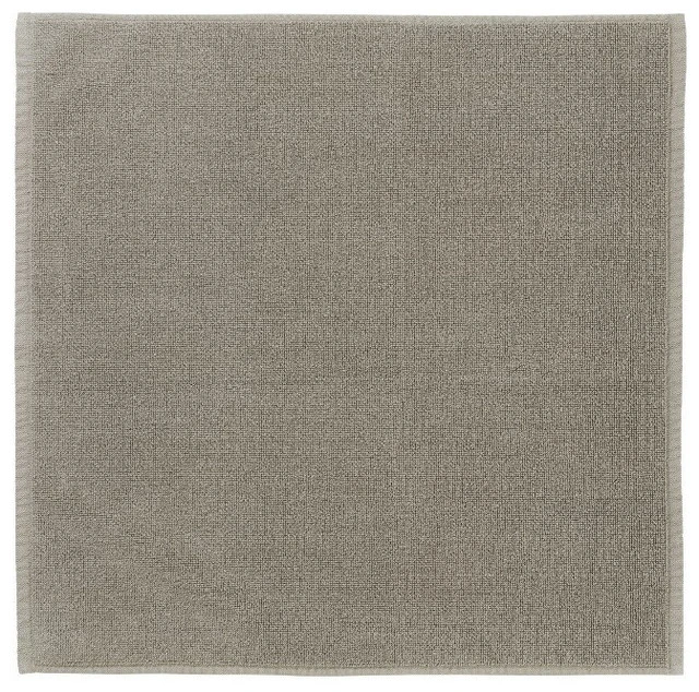 Blomus Piana Cotton Bath Mat, Satellite/Taupe, 22x22